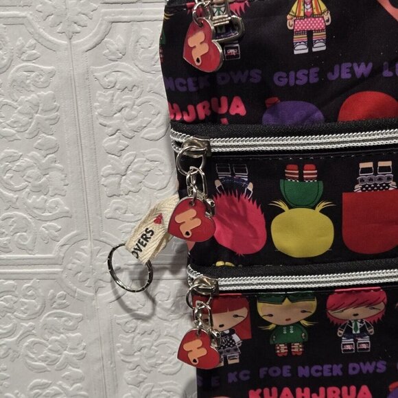 Rare Harajuku Lovers Black Multi-Color Crossbody Bag - Picture 4 of 9